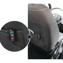 CHARGEUR VOITURE BANQUETTE ARRIERE 5 PORTS