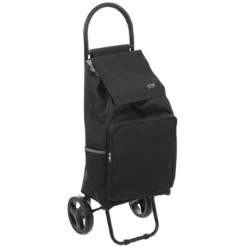 CHARIOT 2 ROUES METAL NOIR NOMADE