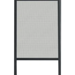 CHASSIS MOUSTIQUAIRE PVC 130X160CM GRIS TOILE NOIRE