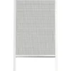 CHASSIS MOUSTIQUAIRE PVC 130X160CM BLANC TOILE NOIRE