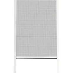 CHASSIS MOUSTIQUAIRE PVC 130X160CM BLANC TOILE NOIRE