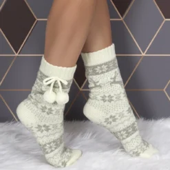 CHAUSSETTES POMPONS ADULTE