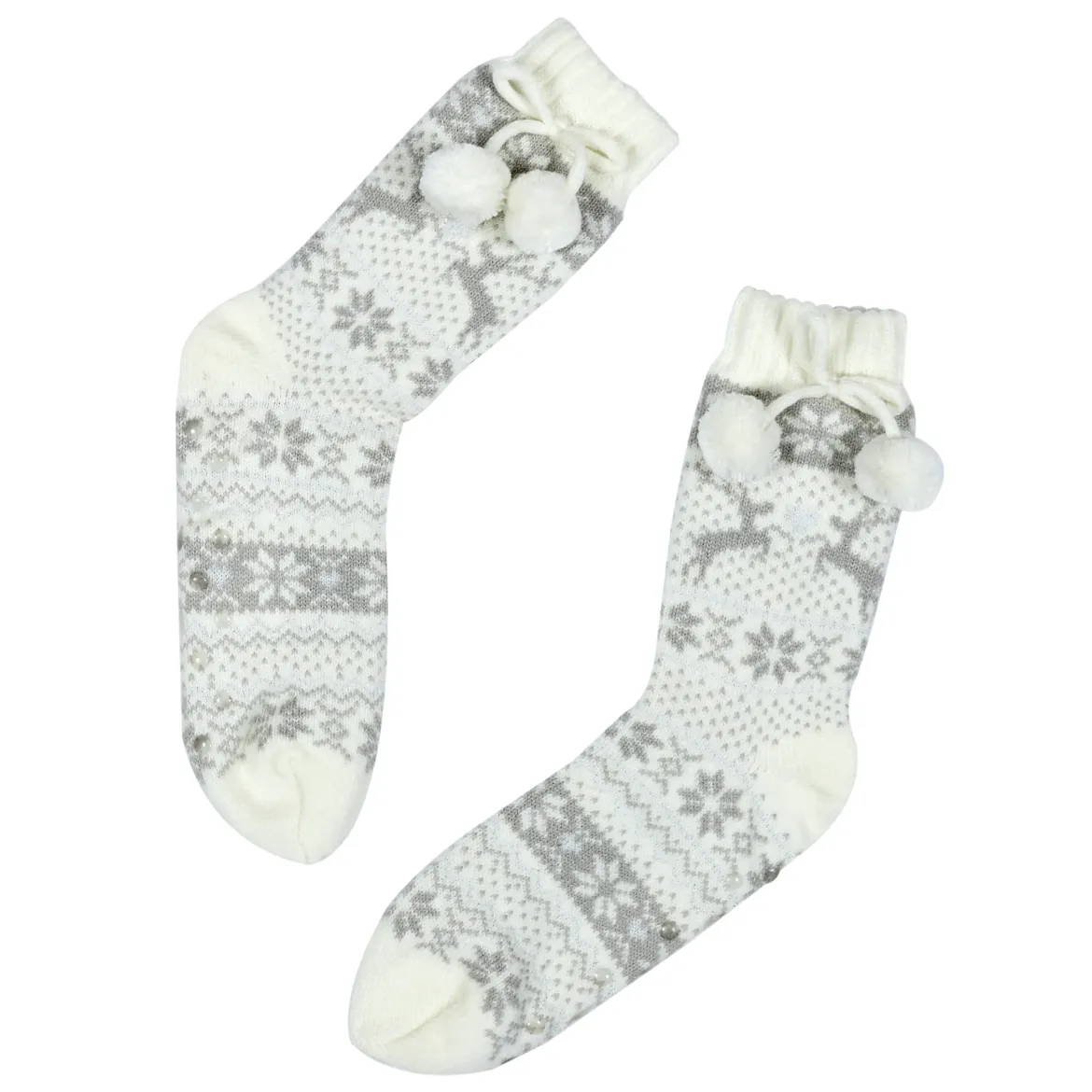 CHAUSSETTES POMPONS ADULTE