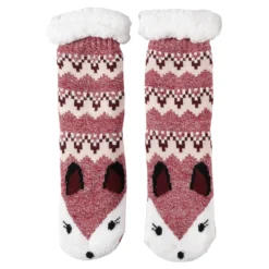 CHAUSSETTES SHERPA RENARD ET RENNE ADULTE