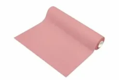 CHEMIN DE TABLE EN TOILE EFFET LIN 28CM X 5M ROSE