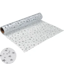 CHEMIN TABLE ORGANZA 28CMX5M ARGENT