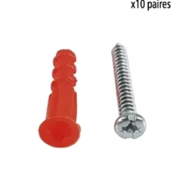 CHEVILLE NYLON VIS 6X30MM VIS 10 PAIRES