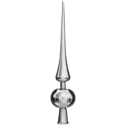 CIMIER 1 BOULE BRILLANTE ARGENT 28CM