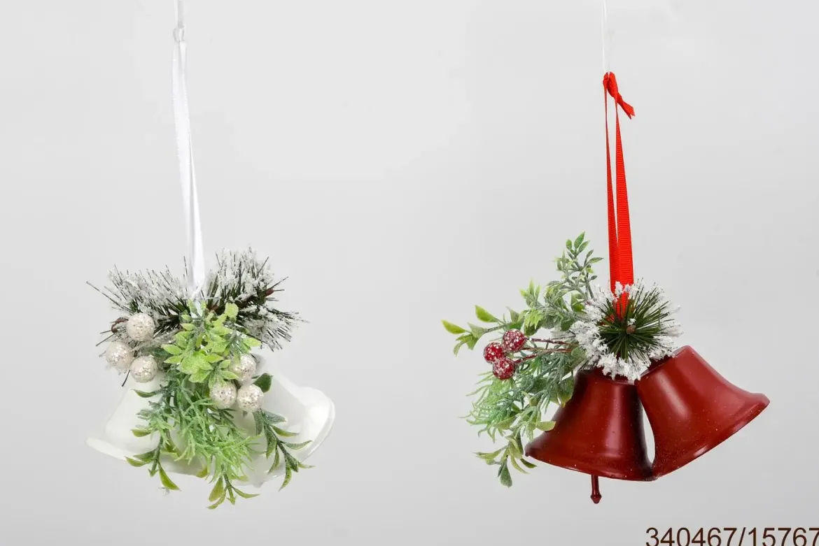 CLOCHE D.17CM METAL ROUGE