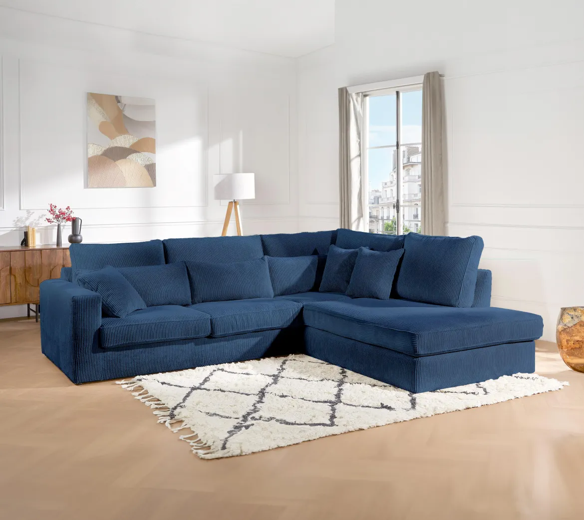 COBRA CANAPE ANGLE DROIT BLEU POSO 005