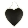 COEUR FACON ARDOISE A SUSPENDRE 26X26CM