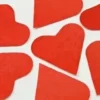 COEURS EN PAPIER 75G ROUGE