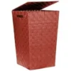 COFFRE LINGE SANGLE TERRACOTTA