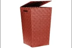 COFFRE LINGE SANGLE TERRACOTTA