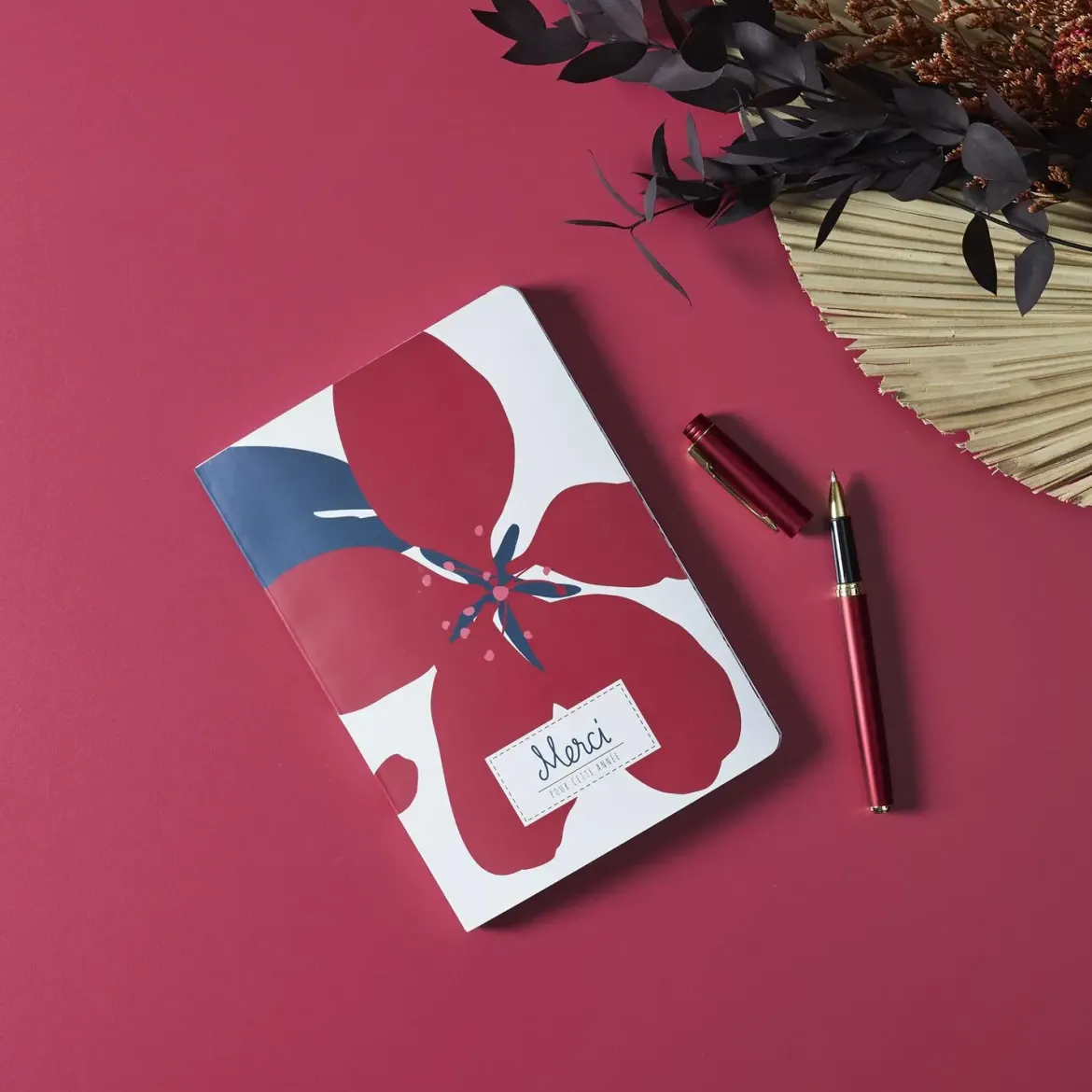 COFFRET CARNET A5 STYLO MERCI POUR CETTE ANNEE