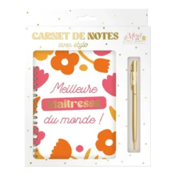 COFFRET CARNET STYLO MAITRESSE