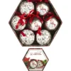 COFFRET 7 BOULES MOTIFS NOEL D.7.5CM