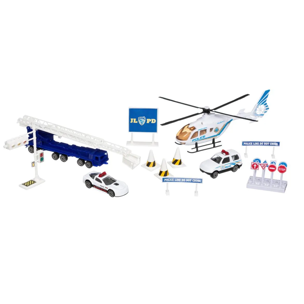 COFFRET POLICE POMPIER OU CONSTRUCTION 20PIECES