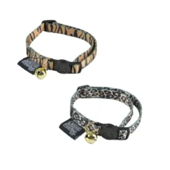 COLLIER ANTI ETRANGLEMENT AVEC GRELOT 20 A 28CM SAFARI