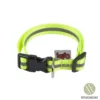 COLLIER AVEC BANDE REFLECHISSANTE REGLABLE 30 A 45CM JAUNE