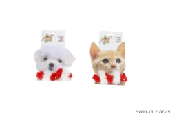 COLLIER NOEL D.13CM CHIEN CHAT