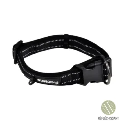 COLLIER NYLON NEOPRENE REGLABLE 55 A 75CM X38MM EXPERT NOIR