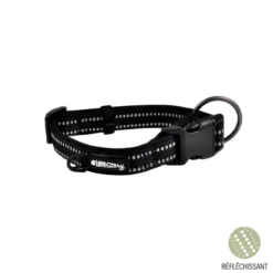 COLLIER NYLON NEOPRENE REGLABLE 40 A 55CM X25MM EXPERT NOIR