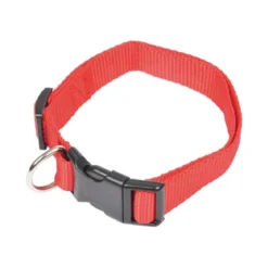 COLLIER REGLABLE 45 A 65CM ROUGE