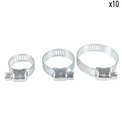 COLLIERS SERRAGE ACIER ZINGUE D.19 A 30MM 10PCS