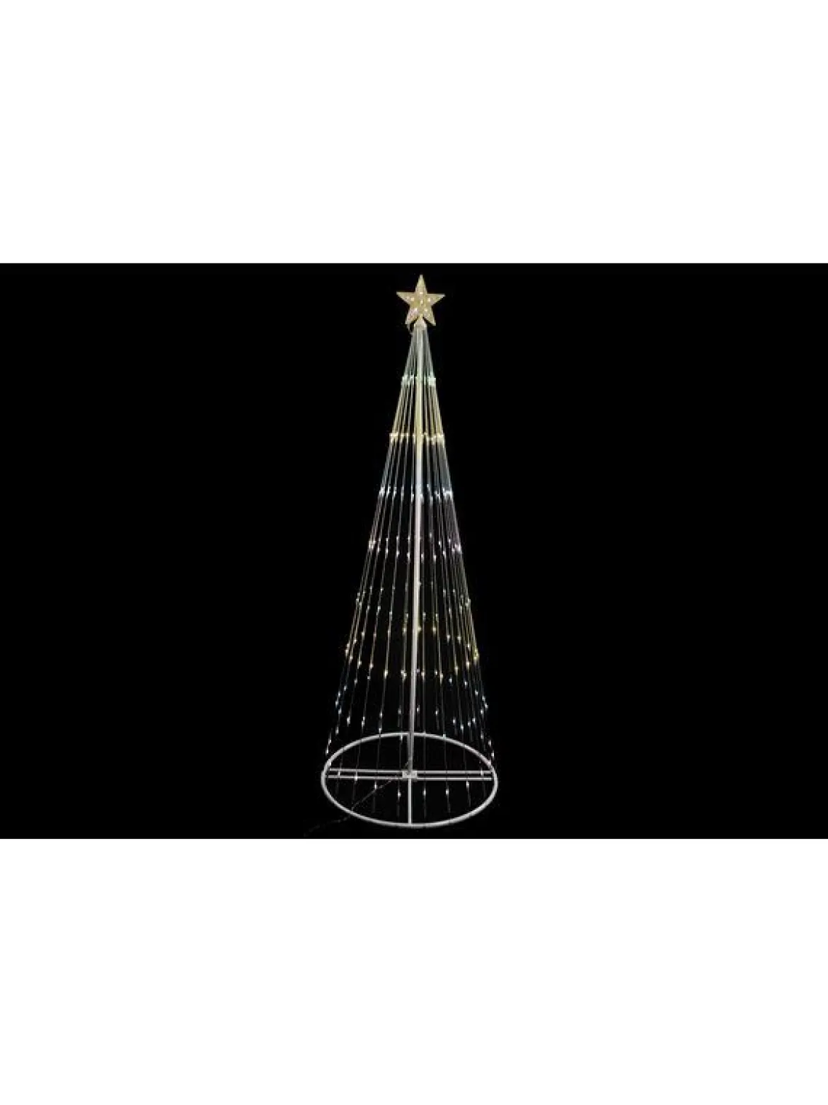 CONE 198 LEDS BLANC CHAUD FROID 190X70CM