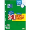 COPIES DOUBLES PERFOREES OXFORD 21X29.7CM X240 PIECES SEYES