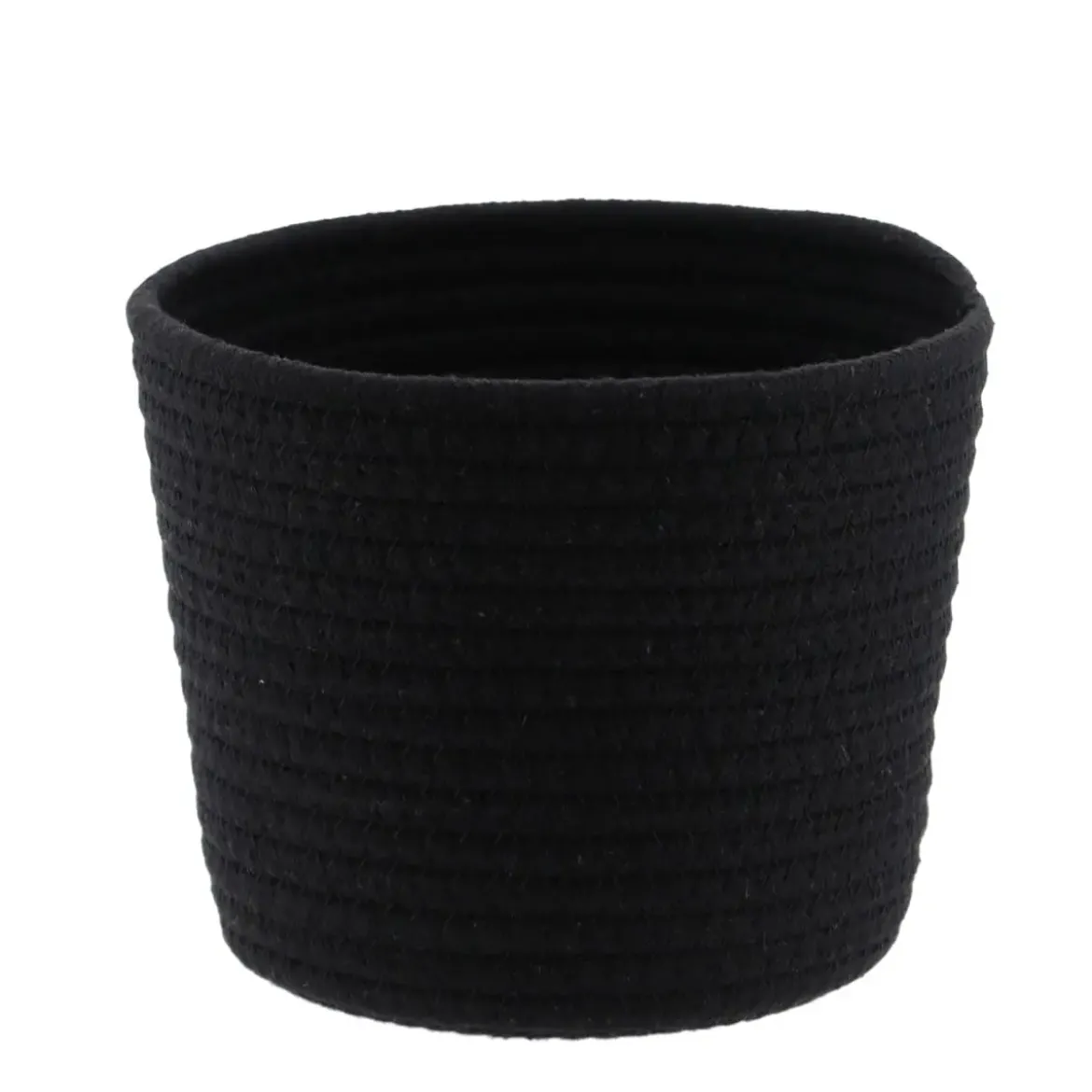 CORBEILLE NOIR CHINE D.17X14CM