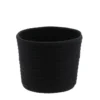 CORBEILLE NOIR CHINE D.15X12CM