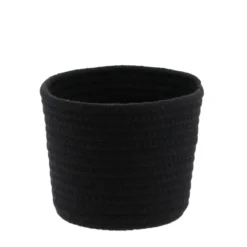 CORBEILLE NOIR CHINE D.15X12CM