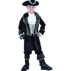 COSTUME CAPITAINE PIRATE LUXE GARCON M