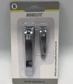 COUPE ONGLES PEDICURE MANUCURE X2 PIECES