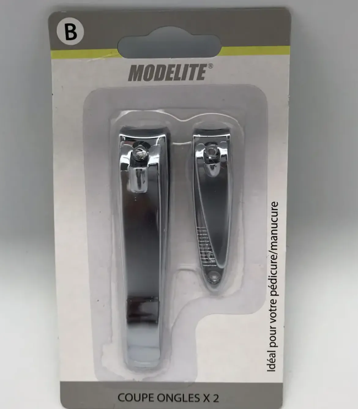 COUPE ONGLES PEDICURE MANUCURE X2 PIECES