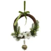 COURONNE BOIS FLEUR SAPIN POMME PIN D.26CM