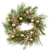 COURONNE DE NOEL PERLES 65CM