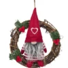 COURONNE NOEL LUTIN ROUGE D.22CM