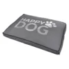 COUSSIN RECTANGLE COLLECTION HAPPY DOG 80X60X8CM GRIS