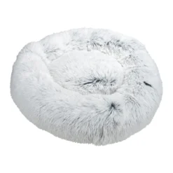 COUSSIN ROND APAISANT 75X24CM FLUFFY BLANC CHINE