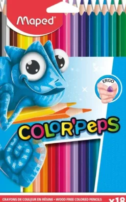 18 CRAYONS DE COULEUR MAPED