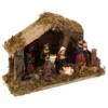 CRECHE DE NOEL LED 7 SANTONS 20X13CM