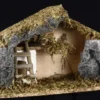 CRECHE DE NOEL VIDE MOUSSE ET PIERRE