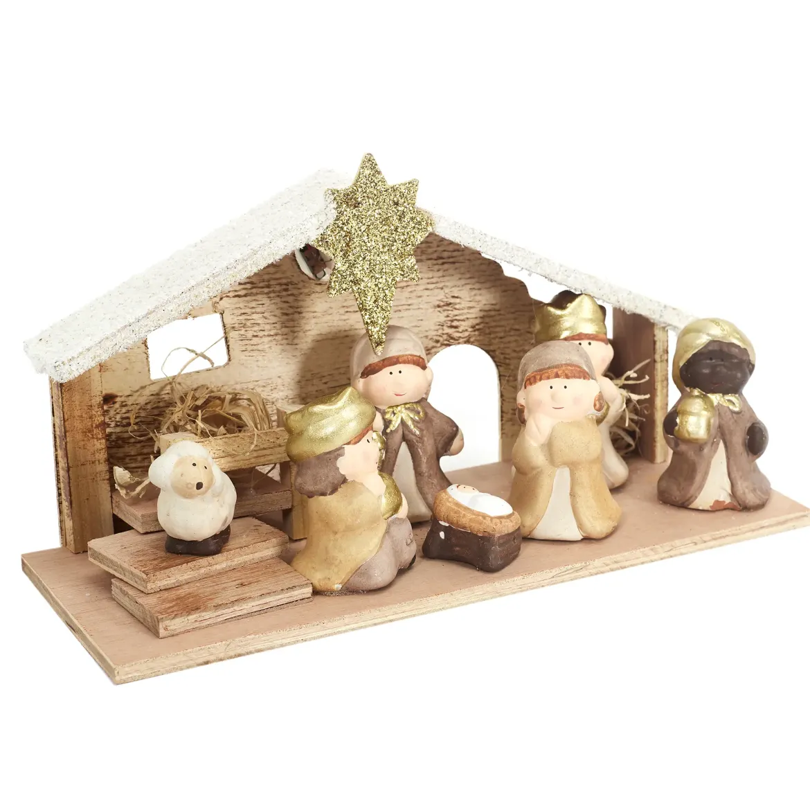 CRECHE DE NOEL 29.5X11.5X16.5CM