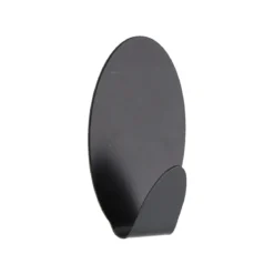 CROCHET ACIER INOXYDABLE PEINT 3M OVAL NOIR