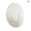 CROCHET PLASTIQUE ROND 28X37MM 3PCS