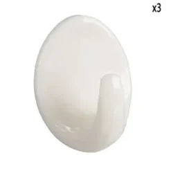 CROCHET PLASTIQUE ROND 28X37MM 3PCS
