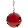DECO EXTERIEUR GRELOT METAL ROUGE D.40CM